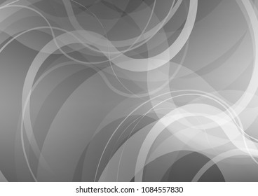 Light Silver, Gray vector template with bubble shapes. A completely new color illustration in marble style. Textured wave pattern for backgrounds.