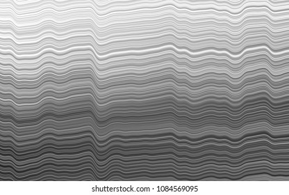 Light Silver, Gray vector template with bent ribbons. Brand-new colored illustration in marble style with gradient. A completely new template for your business design.
