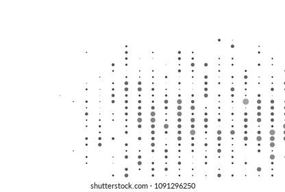 Light Silver, Gray vector  template with circles. Modern abstract illustration with colorful water drops. Completely new template for your brand book.