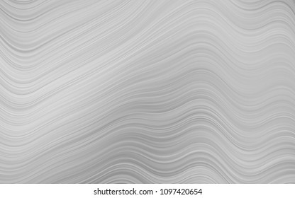 Light Silver, Gray vector template with bent lines. Shining crooked illustration in marble style. The best blurred design for your business.
