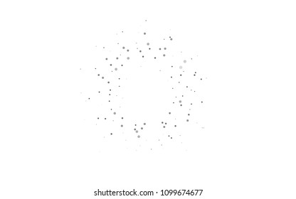 Light Silver, Gray vector  template with circles. Blurred decorative design in abstract style with bubbles. Completely new template for your brand book.