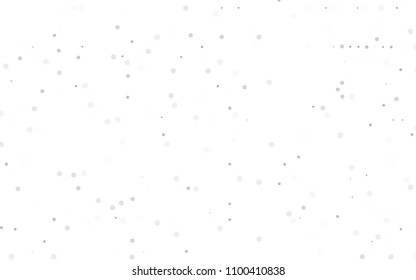 Light Silver, Gray vector  template with circles. Abstract illustration with colored bubbles in nature style. The pattern can be used for beautiful websites.
