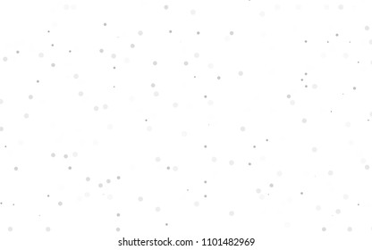 Light Silver, Gray vector  template with circles. Beautiful colored illustration with blurred circles in nature style. The pattern can be used for ads, leaflets of liquid.