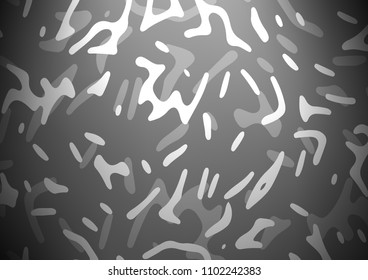 Light Silver, Gray vector template with abstract lines. An elegant bright illustration with gradient. New composition for your brand book.