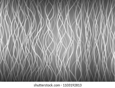 Light Silver, Gray vector template with bent ribbons. Creative illustration in halftone marble style with gradient. The elegant pattern for brand book.
