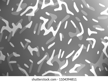 Light Silver, Gray vector template with bent ribbons. A completely new color illustration in marble style. A new texture for your  ad, booklets, leaflets.