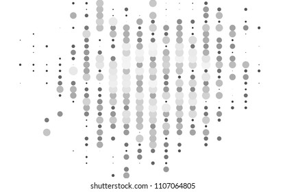 Light Silver, Gray vector  template with circles. Modern abstract illustration with colorful water drops. Beautiful design for your business natural advert.