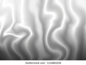 Light Silver, Gray vector template with liquid shapes. Brand new colored illustration in marble style with gradient. A completely new template for your business design.