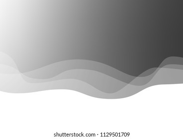 Light Silver, Gray vector template with abstract lines. Glitter abstract illustration with wry lines. Marble style for your business design.