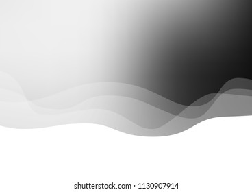 Light Silver, Gray vector template with bent lines. Creative illustration in halftone marble style with gradient. Marble design for your web site.