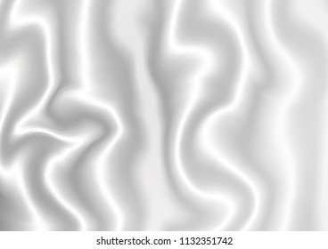 Light Silver, Gray vector template with lines, ovals. Brand new colored illustration in marble style with gradient. A completely new marble design for your business.