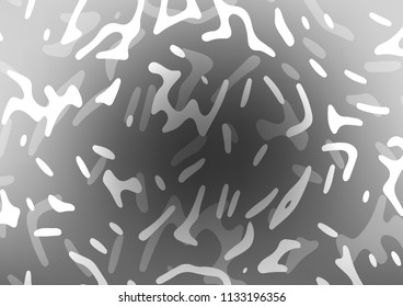 Light Silver, Gray vector template with bubble shapes. Creative illustration in halftone marble style with gradient. The elegant pattern for brand book.