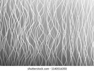 Light Silver, Gray vector template with lava shapes. Glitter abstract illustration with wry lines. The best blurred design for your business.