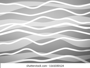 Light Silver, Gray vector template with repeated sticks. Modern geometrical abstract illustration with staves. The template can be used as a background.