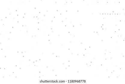 Light Silver, Gray vector  template with circles. Modern abstract illustration with colorful water drops. The pattern can be used for ads, leaflets of liquid.
