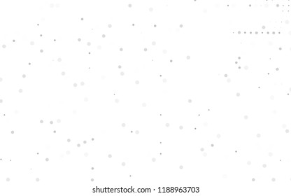Light Silver, Gray vector  template with circles. Glitter abstract illustration with blurred drops of rain. The pattern can be used for ads, leaflets of liquid.