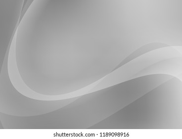 Light Silver, Gray vector template with abstract lines. Modern gradient abstract illustration with bandy lines. A new texture for your  ad, booklets, leaflets.