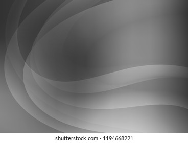 Light Silver, Gray vector template with bubble shapes. Glitter abstract illustration with wry lines. A completely new marble design for your business.