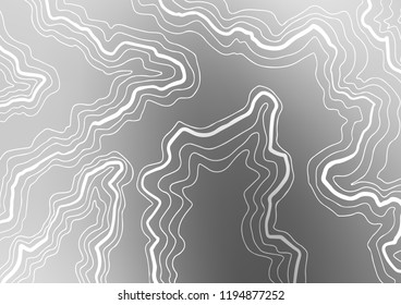 Light Silver, Gray vector template with bent ribbons. Modern gradient abstract illustration with bandy lines. The elegant pattern for brand book.