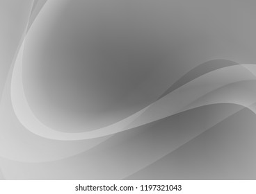 Light Silver, Gray vector template with lava shapes. Brand new colored illustration in marble style with gradient. A completely new template for your business design.