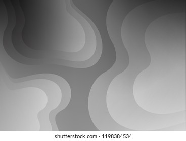 Light Silver, Gray vector template with bubble shapes. Creative geometric illustration in marble style with gradient. Pattern for your business design.