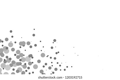 Light Silver, Gray vector template with spots. Colorful illustration with blurred circles in nature style. Pattern for beautiful websites.