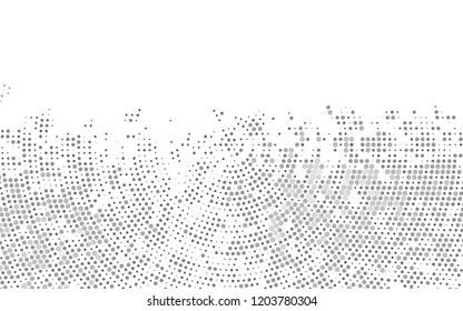 Light Silver, Gray vector template with circles. Abstract illustration with colored bubbles in nature style. Pattern of water, rain drops.