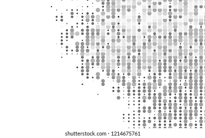 Light Silver, Gray vector template with circles. Abstract illustration with colored bubbles in nature style. Pattern for ads, booklets.