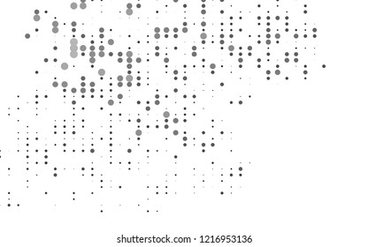 Light Silver, Gray vector template with circles. Blurred decorative design in abstract style with bubbles. Design for posters, banners.