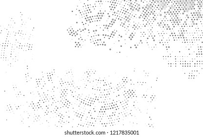 Light Silver, Gray vector template with circles. Blurred bubbles on abstract background with colorful gradient. Pattern for beautiful websites.