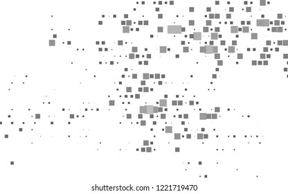 Light Silver, Gray vector template with crystals, rectangles. Illustration with set of colorful rectangles. Smart design for your business advert.