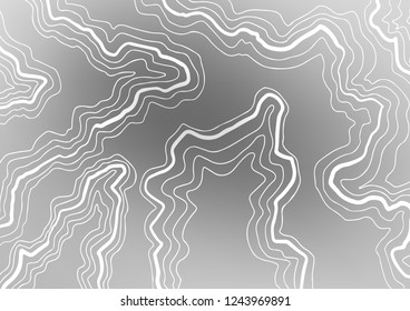 Light Silver, Gray vector template with liquid shapes. Glitter abstract illustration with wry lines. New composition for your brand book.