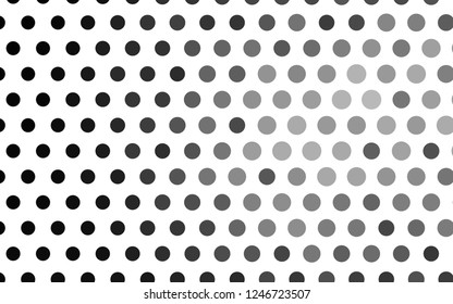 Light Silver, Gray vector template with circles. Beautiful colored illustration with blurred circles in nature style. Pattern for beautiful websites.