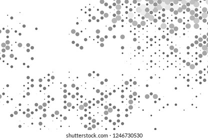 Light Silver, Gray vector template with spots. Abstract illustration with colored bubbles in nature style. Pattern for beautiful websites.