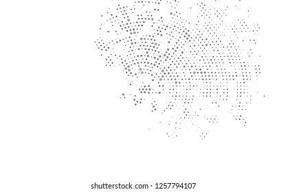 Light Silver, Gray vector template with circles. Illustration with set of shining colorful abstract circles. Template for your brand book.