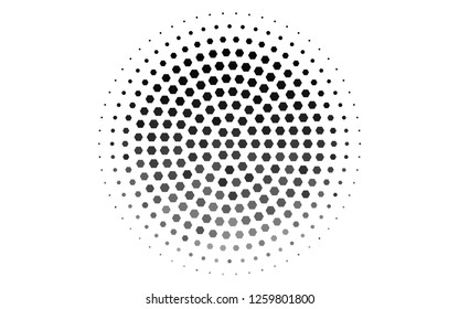 Light Silver, Gray vector template in hexagonal style. Design in abstract style with hexagons. Pattern can for your ad, booklets.