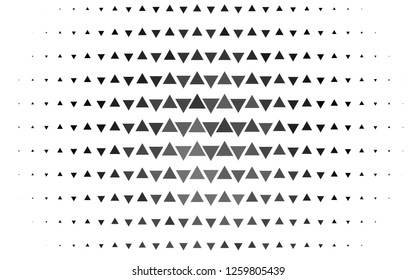 Light Silver, Gray vector template with crystals, triangles. Glitter abstract illustration with triangular shapes. Best design for your ad, poster, banner.