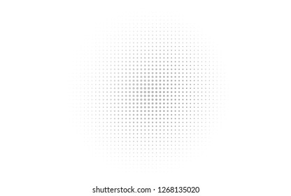 Light Silver, Gray vector template with circles. Blurred bubbles on abstract background with colorful gradient. Template for your brand book.