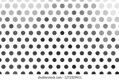 Light Silver, Gray vector template with circles. Glitter abstract illustration with blurred drops of rain. Pattern for beautiful websites.