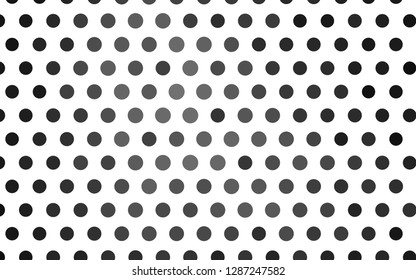 Light Silver, Gray vector template with circles. Blurred bubbles on abstract background with colorful gradient. Pattern for ads, leaflets.