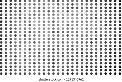 Light Silver, Gray vector template with circles. Glitter abstract illustration with blurred drops of rain. Design for business adverts.