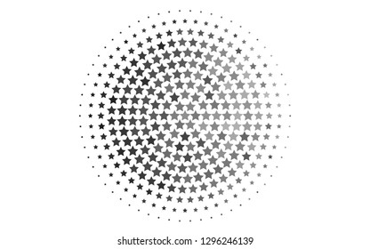 Light Silver, Gray vector template with sky stars. Decorative shining illustration with stars on abstract template. Best design for your ad, poster, banner.