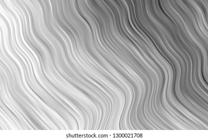 Light Silver, Gray vector template with lines, ovals. Blurred geometric sample with gradient bubbles.  Marble design for your web site.