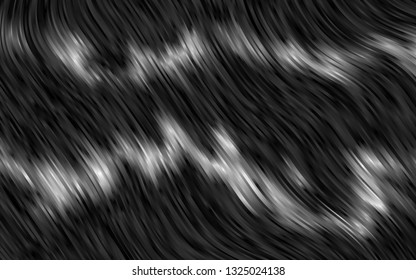 Light Silver, Gray vector template with bent lines. Brand new colored illustration in marble style with gradient. Textured wave pattern for backgrounds.