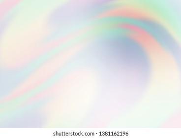 Light Silver, Gray vector template with bubble shapes. Modern gradient abstract illustration with bandy lines. The template for cell phone backgrounds.