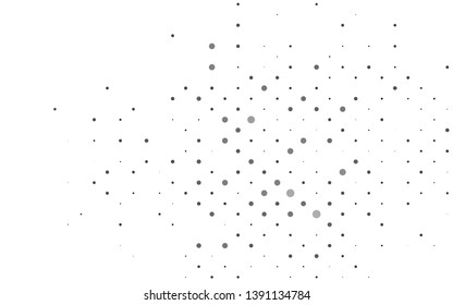 Light Silver, Gray vector template with circles. Illustration with set of shining colorful abstract circles. Pattern for ads, booklets.
