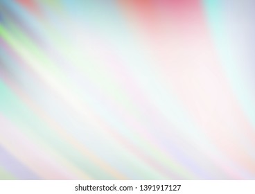 Light Silver, Gray vector template with abstract lines. Colorful abstract illustration with gradient lines. New composition for your brand book.