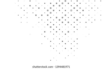 Light Silver, Gray vector template with circles. Beautiful colored illustration with blurred circles in nature style. Template for your brand book.
