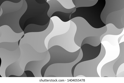 Light Silver, Gray vector template with liquid shapes. A sample with blurred bubble shapes. The best blurred design for your business.