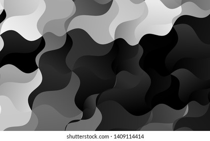 Light Silver, Gray vector template with bubble shapes. Colorful abstract illustration with gradient lines. The best blurred design for your business.